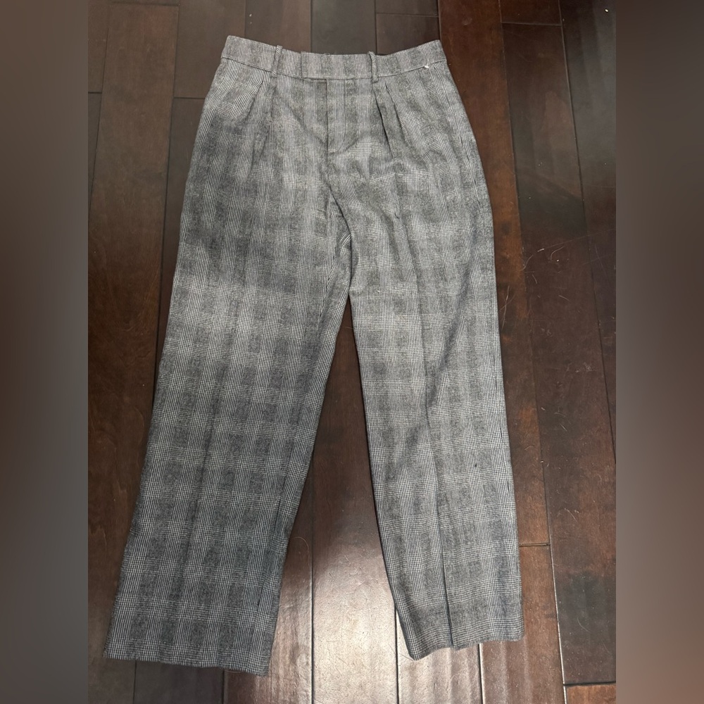 Nili Lotan Gray Checkered Women's Trousers (altered) - Picture 5 of 7